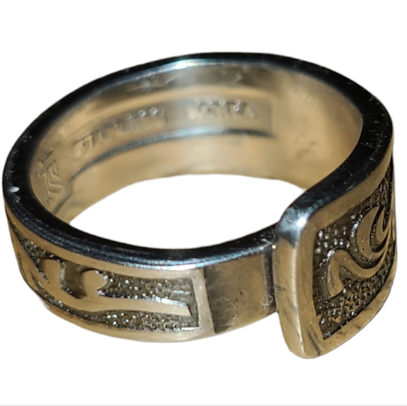 Hand Forged Spoon Ring Hand Tooled Size 7 L4 - Picture 2 of 4